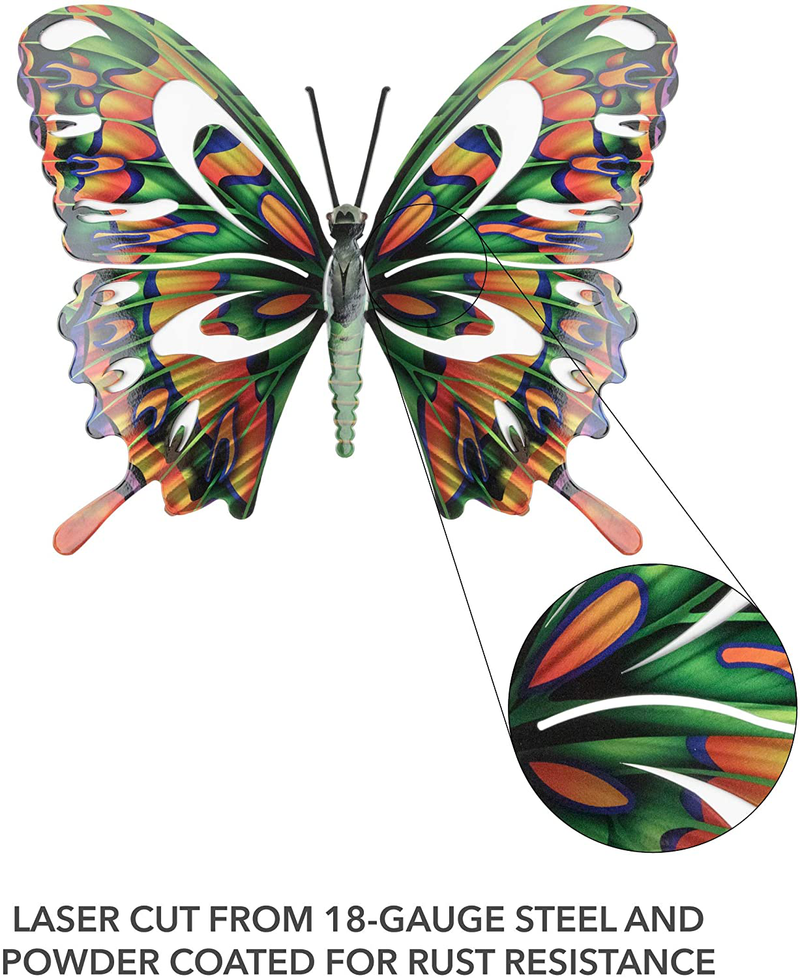 Next Innovations Wall Art Large Multi Colored Butterfly, Butterfly Wall Décor Home & Garden > Decor > Artwork > Sculptures & Statues Next Innovations   