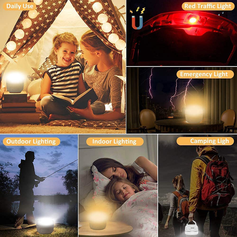 Siivton Camping Lights, Rechargeable Camping Lantern with Remote & Power Bank 6400Mah, LED Tent Light Ultra Bright for Camping, Hurricane Emergency Kits Sporting Goods > Outdoor Recreation > Camping & Hiking > Tent Accessories Siivton   