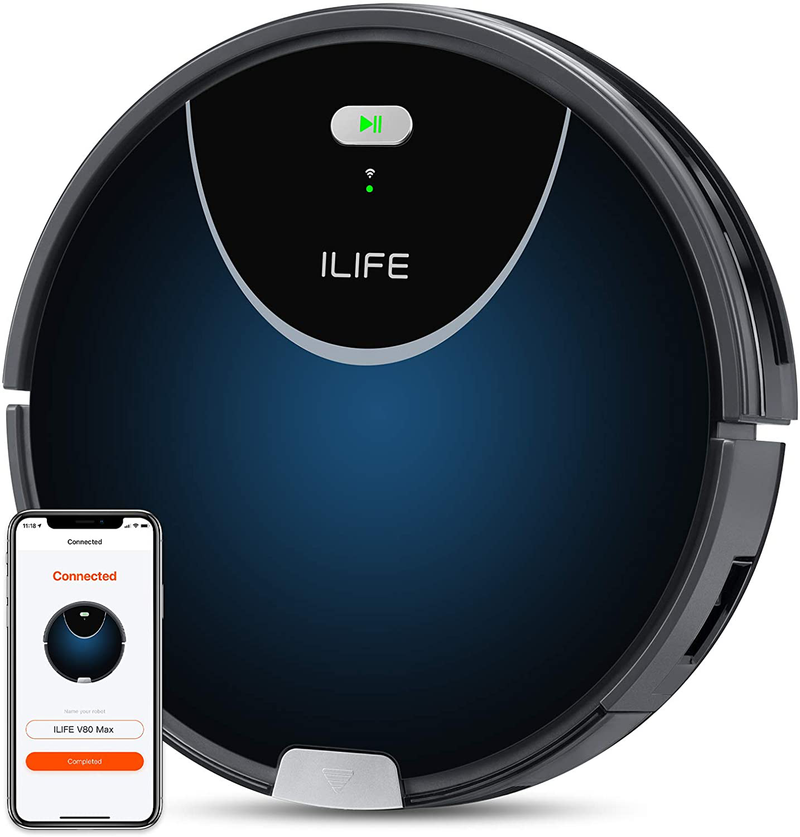 ILIFE V3s Pro Robot Vacuum Cleaner, Tangle-free Suction , Slim, Automatic Self-Charging Robotic Vacuum Cleaner, Daily Schedule Cleaning, Ideal For Pet Hair，Hard Floor and Low Pile Carpet Home & Garden > Household Supplies > Household Cleaning Supplies ILIFE INNOVATION LIMITED V80 Max  
