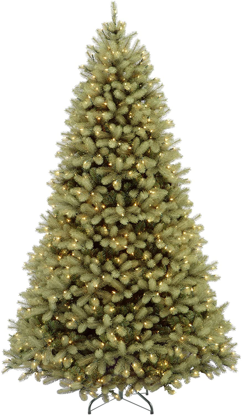 National Tree Company 'Feel Real' Pre-lit Artificial Christmas Tree | Includes Pre-strung Multi-Color LED Lights, PowerConnect and Stand | Downswept Douglas Fir - 6.5 ft Home & Garden > Decor > Seasonal & Holiday Decorations > Christmas Tree Stands National Tree 9 ft  