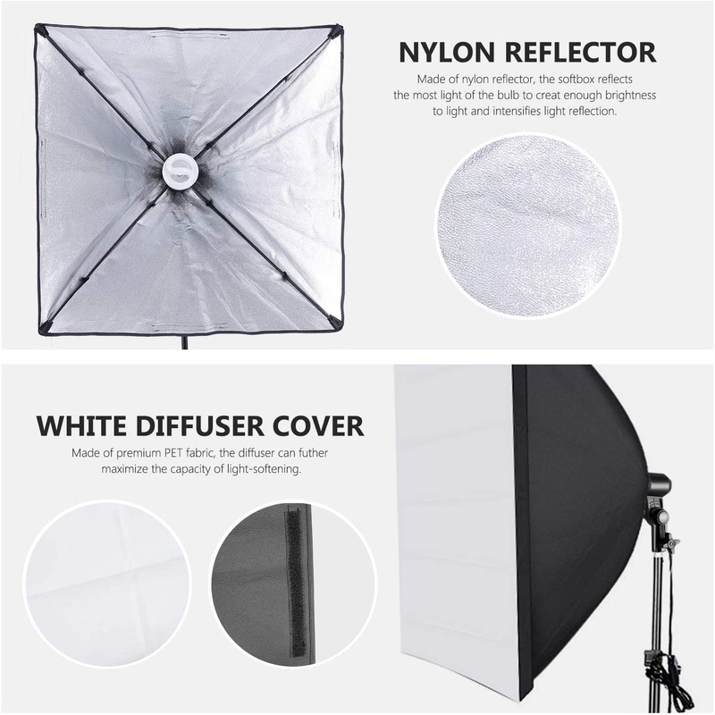 Neewer 2.6M x 3M/8.5ft x 10ft Background Support System and 800W 5500K Umbrellas Softbox Continuous Lighting Kit for Photo Studio Product,Portrait and Video Shoot Photography Cameras & Optics > Photography > Lighting & Studio Neewer   