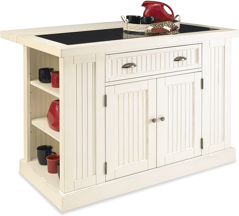 Nantucket White Kitchen Island by Home Styles