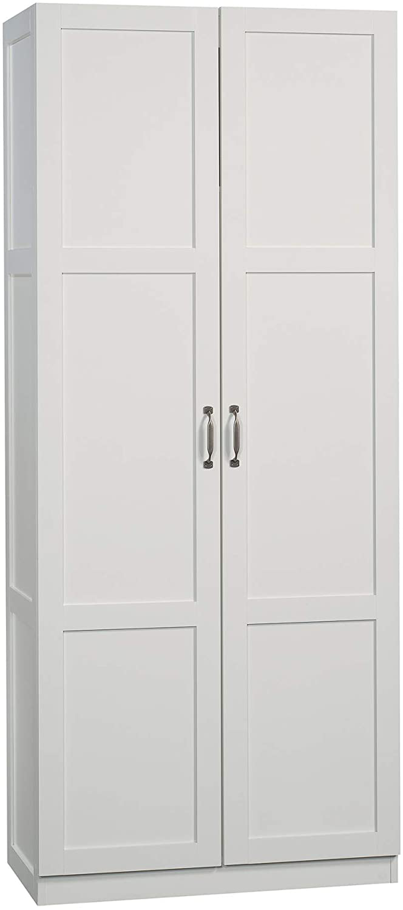 Sauder Storage Cabinet, Highland Oak Finish Home & Garden > Kitchen & Dining > Food Storage Sauder Soft White Finish Storage Cabinet 