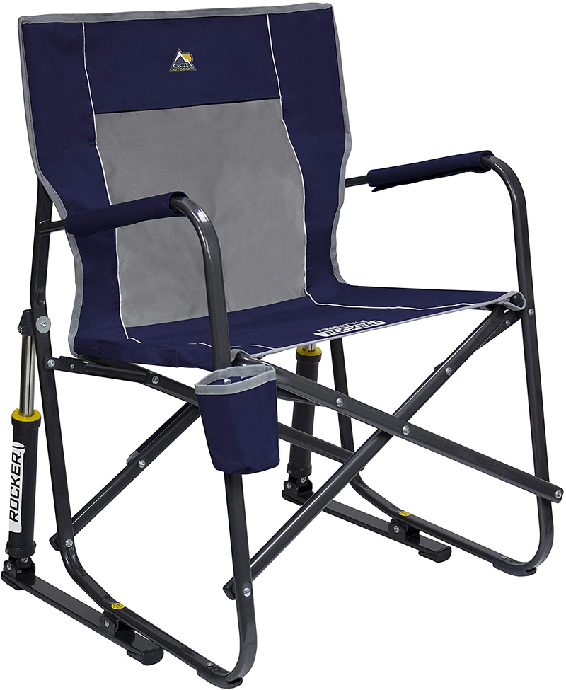 GCI Outdoor Freestyle Rocker Portable Folding Rocking Chair Sporting Goods > Outdoor Recreation > Camping & Hiking > Camp Furniture GCI Outdoor Indigo Blue  