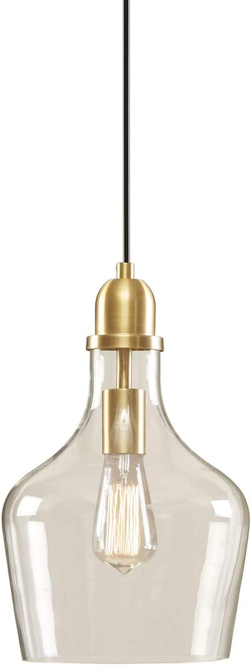 Hampton Hill Auburn Gold Modern Chandeliers Pendant Hanging Lamp Ceiling, Dining Room Lighting Fixtures, 8"x8" Home & Garden > Lighting > Lighting Fixtures Hampton Hill   
