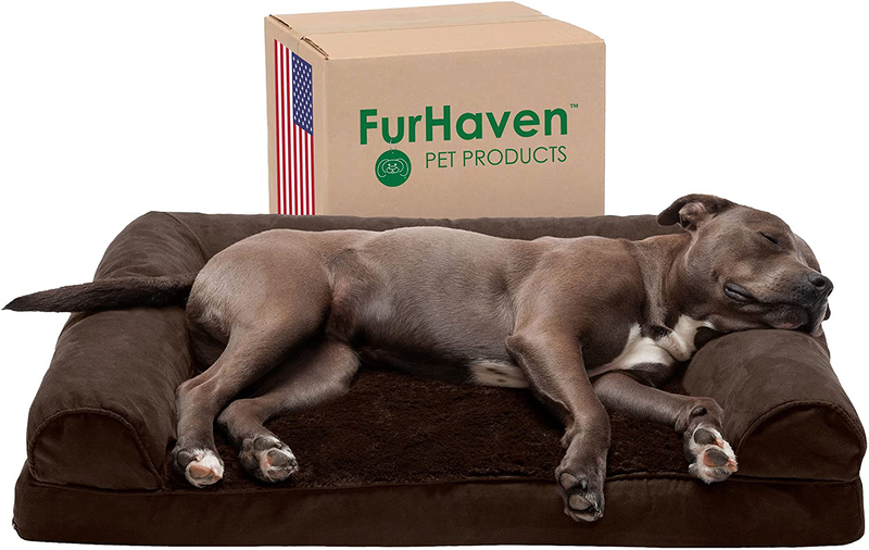 Furhaven Orthopedic Dog Beds for Small, Medium, and Large Dogs, CertiPUR-US Certified Foam Dog Bed Animals & Pet Supplies > Pet Supplies > Dog Supplies > Dog Beds Furhaven Plush & Suede Espresso Egg Crate Orthopedic Foam Large (Pack of 1)