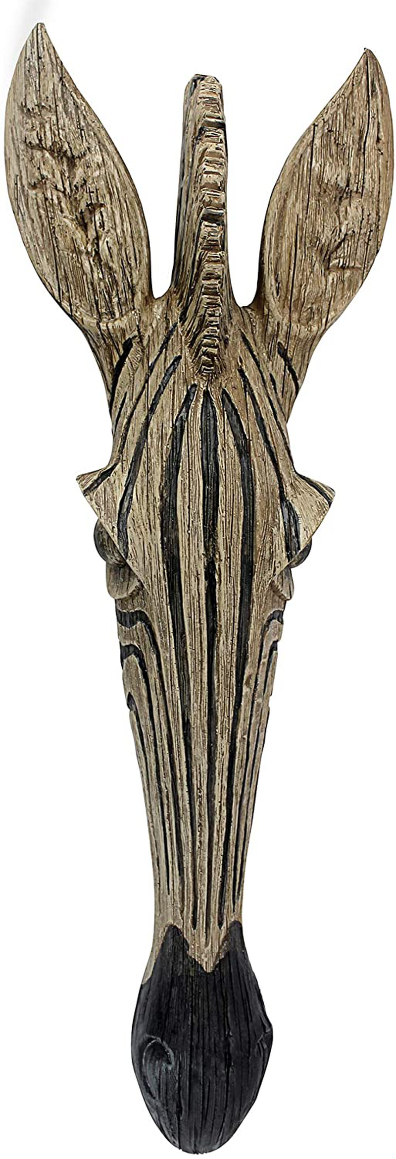 Design Toscano Zebra Animal Mask of the Savannah Wall Decor Sculpture, 16 Inch, Polyresin, Full Color Home & Garden > Decor > Artwork > Sculptures & Statues Design Toscano Default Title  
