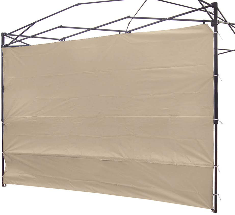 NINAT Canopy Sunwall 10 ft Sunshade Privacy Panel for Gazebos Tent Waterproof, Sun Wall for Straight Leg Gazebos,1 Pack Sidewall Only,Khaki Home & Garden > Lawn & Garden > Outdoor Living > Outdoor Structures > Canopies & Gazebos NINAT Beige  