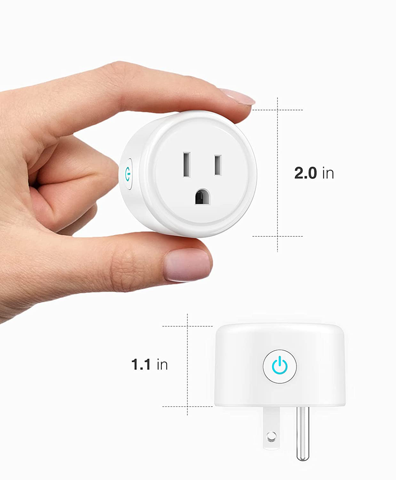 Mini Smart Plug Works with Alexa and Google Home, WiFi Outlet Socket Remote Control with Timer Function, Only Supports 2.4GHz Network, No Hub Required, ETL FCC Listed (4 Pack) Home & Garden > Lighting Accessories > Lighting Timers gosund   