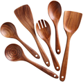 Kitchen Utensils Set,NAYAHOSE Wooden Cooking Utensil Set Non-stick Pan Kitchen Tool Wooden Cooking Spoons and Spatulas Wooden Spoons for cooking salad fork