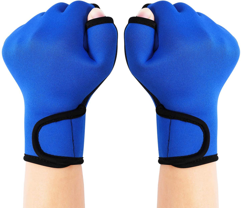 TAGVO Aquatic Gloves for Helping Upper Body Resistance, Webbed Swim Gloves Well Stitching, No Fading, Sizes for Men Women Adult Children Aquatic Fitness Water Resistance Training Sporting Goods > Outdoor Recreation > Boating & Water Sports > Swimming > Swim Gloves TAGVO   