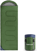 OUSTULE Camping Sleeping Bag -3 Season Warm & Cool Weather, Lightweight, Waterproof Indoor & Outdoor Use for Adults & Kids for Backpacking, Hiking, Traveling, Camping with Compression Sack Sporting Goods > Outdoor Recreation > Camping & Hiking > Sleeping Bags OUSTULE Army Green-Pongee  