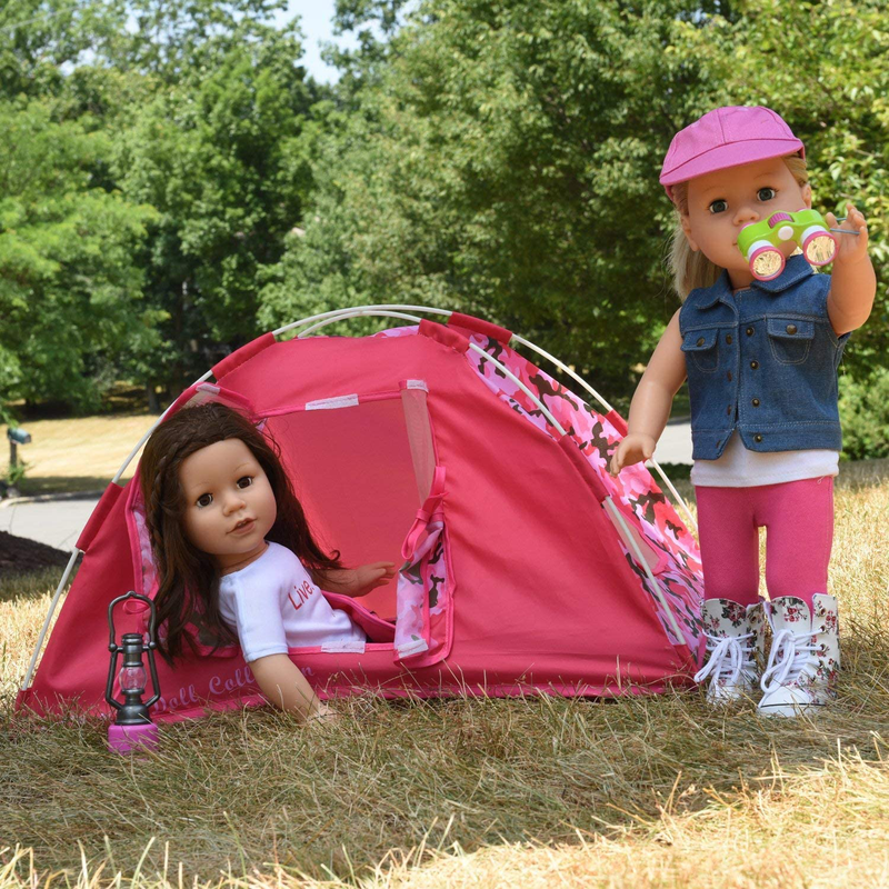 Newly Redesigned Camping Set for 18 Inch Dolls - Super Cute Doll Camping Set - Light up Lantern - Safety Tested Sporting Goods > Outdoor Recreation > Camping & Hiking > Tent Accessories The New York Doll Collection   