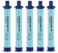 Lifestraw Personal Water Filter for Hiking, Camping, Travel, and Emergency Preparedness Sporting Goods > Outdoor Recreation > Camping & Hiking > Tent Accessories LifeStraw Blue 5 Pack 