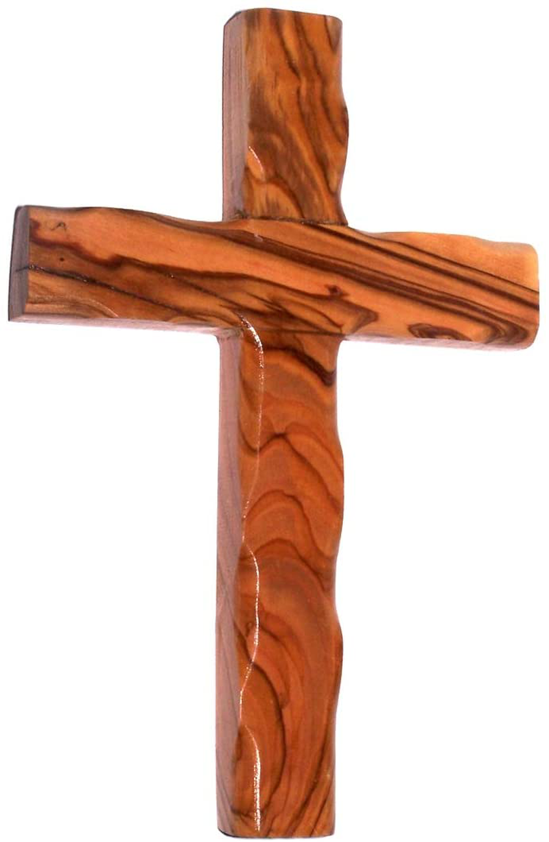 Olive wood Cross/Crucifix with sample from the Holy Land (5 Inches) Home & Garden > Decor > Artwork > Sculptures & Statues Holy Land Market 4.75 Inches  