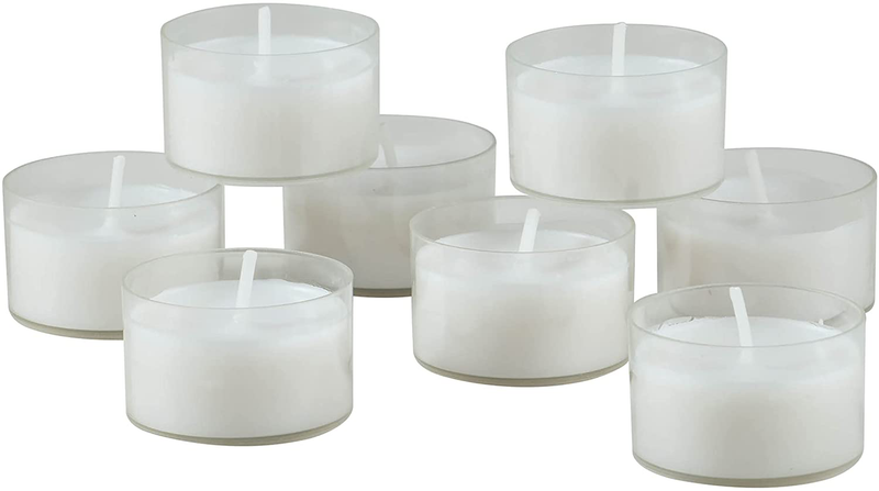 Stonebriar Unscented Long Clear Cup Tea Light Candles 6 to 7 Hour Extended Burn Time, White, Bulk, 96 Pack Home & Garden > Decor > Home Fragrances > Candles Stonebriar   