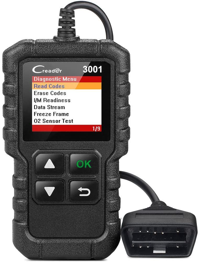 LAUNCH Creader 3001 OBD2 Scanner Automotive Car Diagnostic Check Engine Light O2 Sensor Systems OBD Code Readers Scan Tool