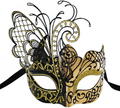 Masquerade Mask For Women Venetian Mask/Halloween/Party/Ball Prom/Mardi Gras/Wedding/Wall Decoration Apparel & Accessories > Costumes & Accessories > Masks Ubauta Gold Butterfly  