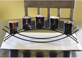 Seraphic Tealight Candle Holder for Home Decor Coffee, Kitchen, Dining Table Centerpieces, Black, Clear Chunky 5 Cups Home & Garden > Decor > Home Fragrance Accessories > Candle Holders Seraphic Black 1 