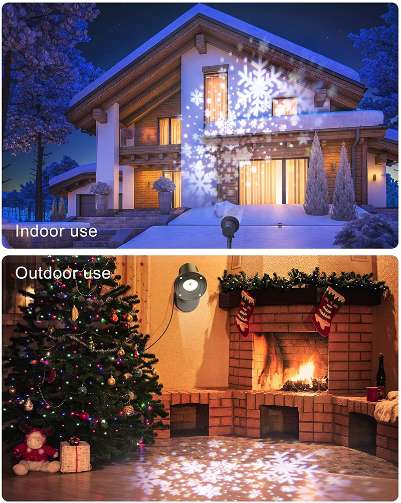 Christmas Projector Lights Outdoor, Koicaxy Highlight Led Storm Snowflake lights Projector, Outdoor Snow Projector Waterproof Christmas Decorations Lighting for Xmas Home Party Wedding Garden Patio Home & Garden > Decor > Seasonal & Holiday Decorations& Garden > Decor > Seasonal & Holiday Decorations Koicaxy   