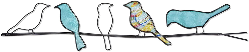 Eangee Home Design Birds On A Wire Sea Blue 29 Inches Length x 1 Inch Width x 6 Inches Height (m7005 sb) Home & Garden > Decor > Artwork > Sculptures & Statues Eangee Home Design   