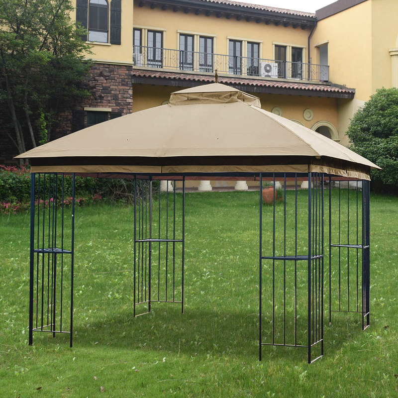 MASTERCANOPY 10x10 Gazebo Replacement Canopy for Model L-GZ038PST-F(Beige)