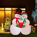 eUty Christmas Inflatable Decoration 7 Feet Santa on Red Truck Built-in Lights Outdoor & Indoor Holiday Yard Decor Blow Up Festival Decor Home & Garden > Decor > Seasonal & Holiday Decorations& Garden > Decor > Seasonal & Holiday Decorations eUty Snowman Family  