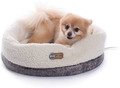K&H Pet Products Thermo-Snuggle Cup Bomber - Indoor Heated Cat Bed Animals & Pet Supplies > Pet Supplies > Cat Supplies > Cat Beds K&H PET PRODUCTS Gray  