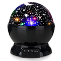 Kids Star Night Light, 360-Degree Rotating Star Projector, Desk Lamp 4 LEDs 8 Colors Changing with USB Cable, Best for Children Baby Bedroom and Party Decorations Home & Garden > Lighting > Night Lights & Ambient Lighting SUNNEST Y-black  