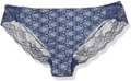Maidenform Women's Comfort Devotion Lace Back Tanga Panty  Maidenform Baroque Print/Navy Eclipse 9 