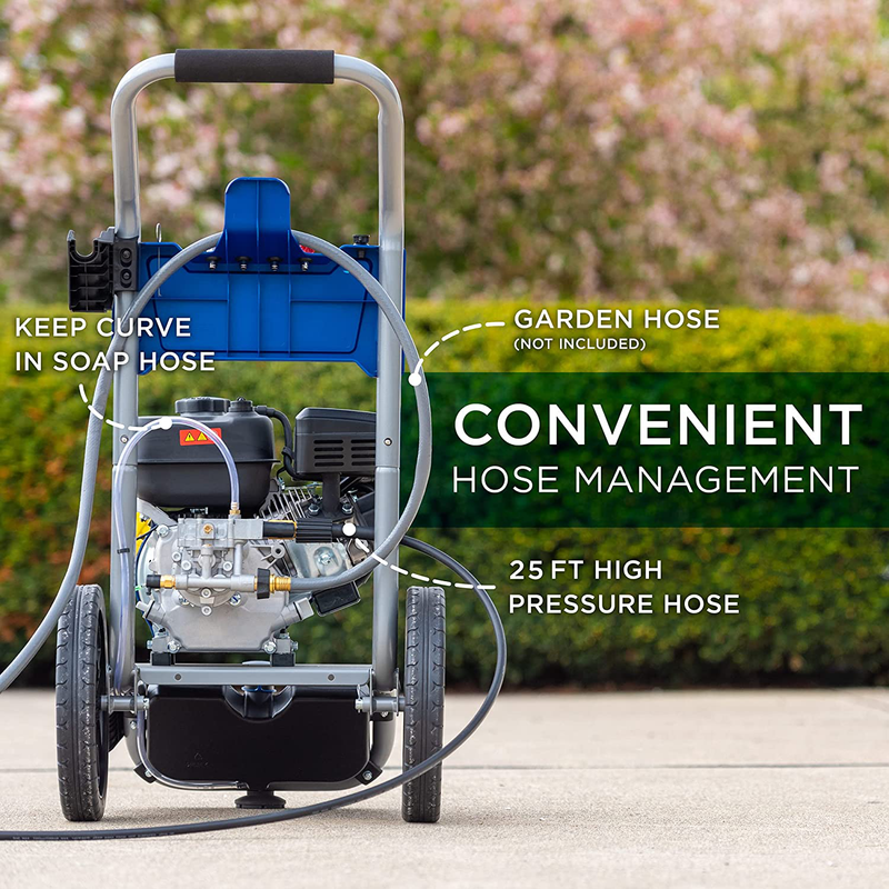 Westinghouse Outdoor Power Equipment WPX2700 Gas Powered Pressure Washer 2700 PSI and 2.3 GPM, Soap Tank and Four Nozzle Set, CARB Compliant  Westinghouse Outdoor Power Equipment   