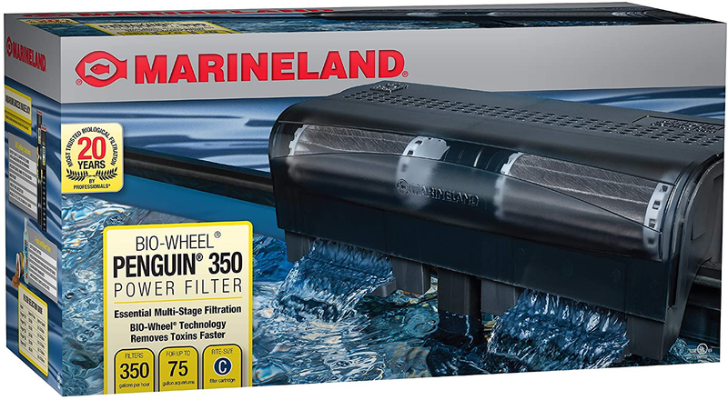 MarineLand Penguin Bio-Wheel Power Filter Animals & Pet Supplies > Pet Supplies > Fish Supplies > Aquarium Filters MarineLand 50 - 75 Gallon Aquarium, 350 GPH  