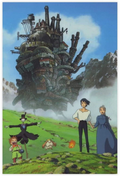 Classic Large-Scale Movie Masterpiece Howl'S Moving Castle Art Print Poster 8 Canvas Poster Bedroom Decor Sports Landscape Office Room Decor Gift 12X18Inch(30X45Cm) Unframe-Style Home & Garden > Decor > Artwork > Posters, Prints, & Visual Artwork GGHB Unframe-style 24x36inch(60x90cm) 