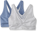 Hanes Women's X-Temp ComfortFlex Fit Pullover Bra MHH570 2-Pack ApparApparel & Accessories > Clothing > Underwear & Socks > Brasel & Accessories > Clothing > Underwear & Socks > Bras Hanes Bras Heather Grey/Denim Jacket Blue Heather 3X-Large 