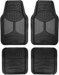 FH Group F11313 Monster Eye Trimmable Floor Mats (Red) Full Set - Universal Fit for Cars Trucks and SUVs