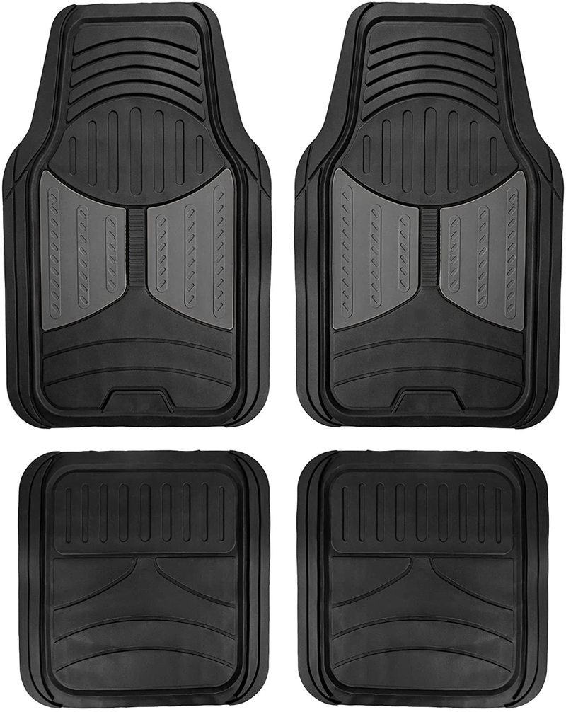 FH Group F11313 Monster Eye Trimmable Floor Mats (Red) Full Set - Universal Fit for Cars Trucks and SUVs Vehicles & Parts > Vehicle Parts & Accessories > Motor Vehicle Parts > Motor Vehicle Seating FH Group Gray  
