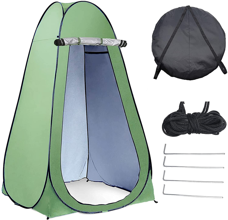 Pop up Privacy Tent, Foldable Outdoor Changing Room, Portable Camp Toilet, Sun Rain Shelter, Shower Tent with Carry Bag for Camping Hiking Beach Bathing Dressing Sporting Goods > Outdoor Recreation > Camping & Hiking > Portable Toilets & Showers NouveLife   