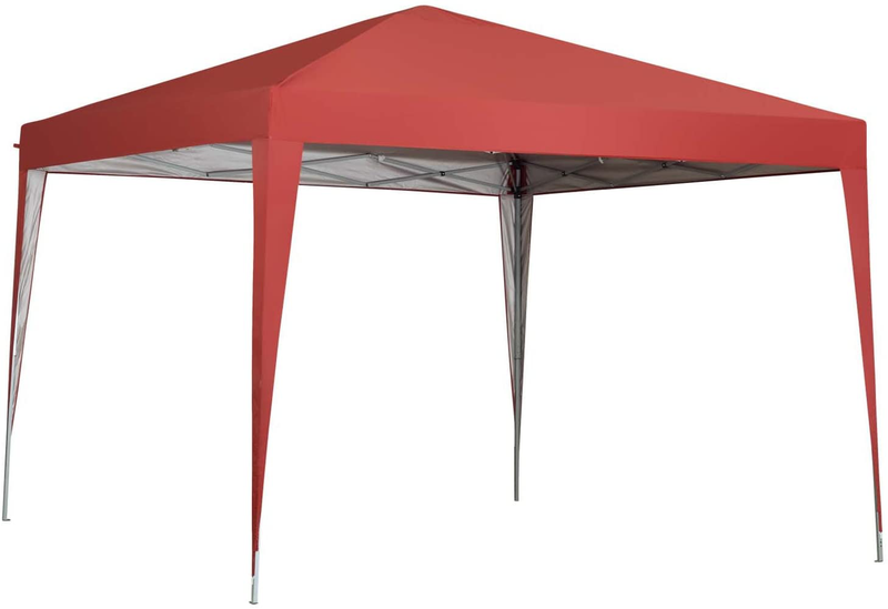 outdoor basic 10 x 10 ft Pop-Up Canopy Tent Gazebo for Beach Tailgating Party Blue Home & Garden > Lawn & Garden > Outdoor Living > Outdoor Structures > Canopies & Gazebos Outdoor Basic Red  