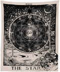 INTHouse Tarot Star Tapestry Wall Tapestry Wall Hanging Psychedelic Tapestry Celestial Tapestry Medieval Tarot Decor Wall Tapestry for Bedroom Living Room College Dorm Room (The Star, 51”x59”) Home & Garden > Decor > Artwork > Decorative Tapestries INTHouse The Star 51“x59" 