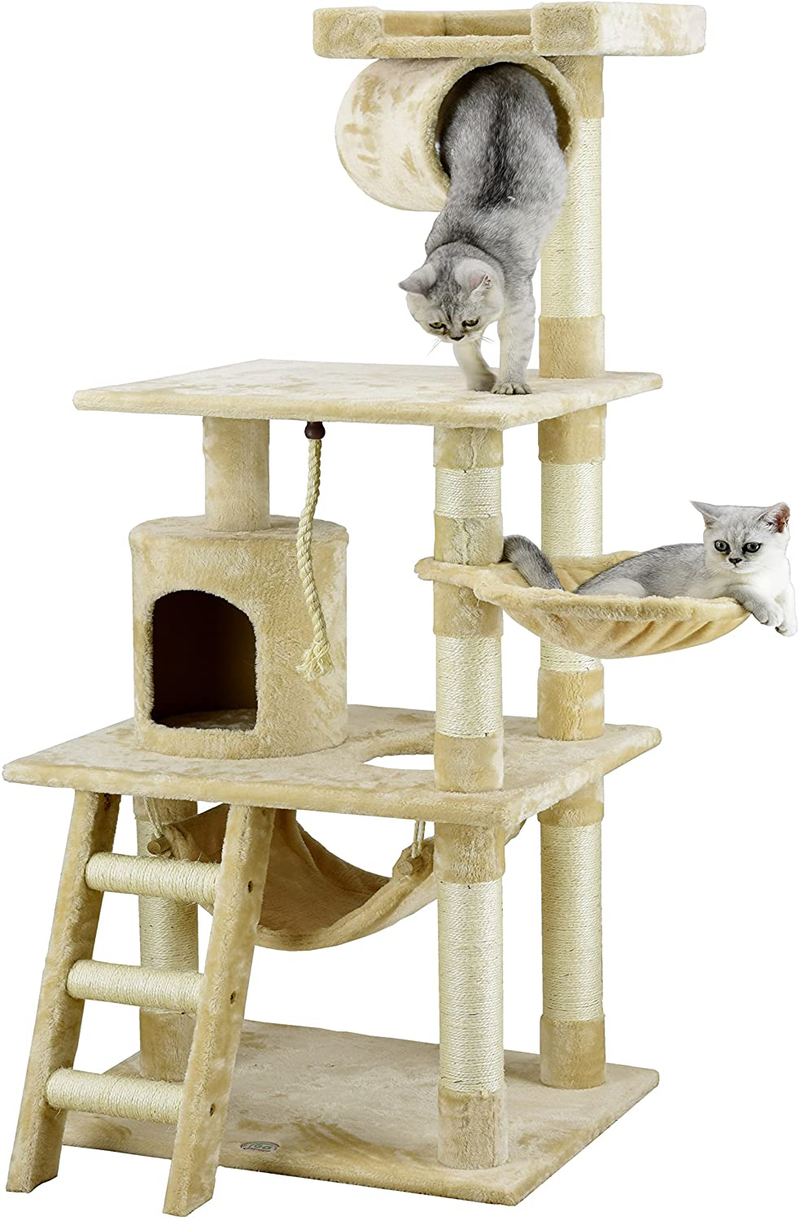 Go Pet Club 62-Inch Cat Tree Animals & Pet Supplies > Pet Supplies > Cat Supplies > Cat Beds Go Pet Club Inc   