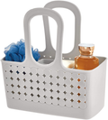 Idesign Orbz Bathroom Shower Tote for Shampoo, Cosmetics, Beauty Products - Small, Divided, Coral Sporting Goods > Outdoor Recreation > Camping & Hiking > Portable Toilets & Showers iDesign Gray  