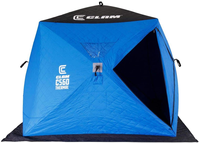 CLAM Portable Pop-Up Ice Fishing Shelter Tent Sporting Goods > Outdoor Recreation > Camping & Hiking > Tent Accessories CLAM 7.5' - 4 Person  