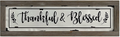 PrideCreation Bless This Home Wall Signs, 36x11 inch Rustic Enamel Wood Framed Metal Wall Hanging Decor Art, Inset Embossed Farmhouse Vintage Decorative Gift for Living Dining Room Bedroom Kitchen Home & Garden > Decor > Artwork > Sculptures & Statues PrideCreation 02-Enamel Thankful  