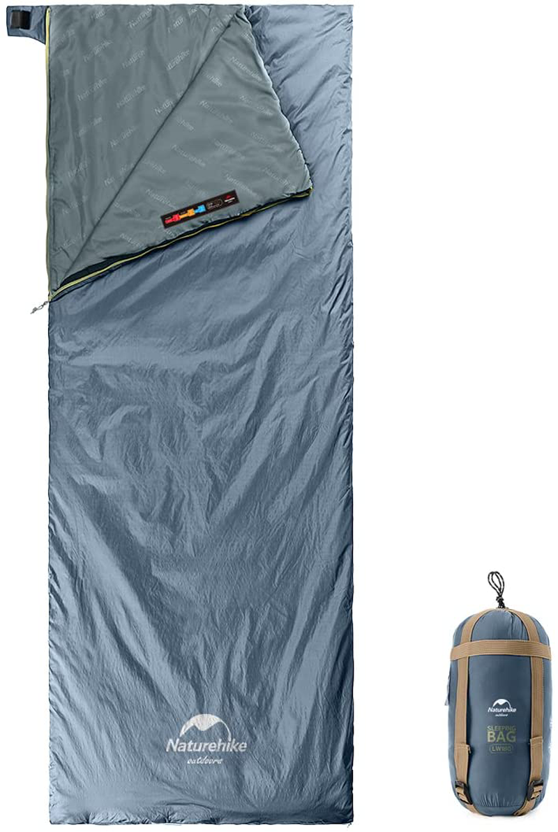 Naturehike Envelope Sleeping Bag – Ultralight Portable, Waterproof, Compact,Comfortable with Compression Sack - 3 Season Sleeping Bags for Traveling, Camping, Hiking, Outdoor Activities Sporting Goods > Outdoor Recreation > Camping & Hiking > Sleeping Bags Naturehike M-Shadow Blue  