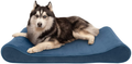 Furhaven Orthopedic, Cooling Gel, and Memory Foam Pet Beds for Small, Medium, and Large Dogs - Ergonomic Contour Luxe Lounger Dog Bed Mattress and More Animals & Pet Supplies > Pet Supplies > Dog Supplies > Dog Beds Furhaven Pet Products, Inc Microvelvet Stellar Blue Contour Bed (Cooling Gel Foam) Jumbo (Pack of 1)