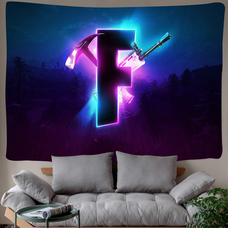 DBLLF Video Gaming Tapestry Funny Cool Game Theme Stuff Tapestries for Men Teen Boy Bedroom, Funny Modern Video Game Tapestries Poster Blanket College Dorm Home Decor 80”60” DBZY0601 Home & Garden > Decor > Artwork > Decorative TapestriesHome & Garden > Decor > Artwork > Decorative Tapestries DBLLF 80Wx60L  
