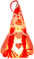 Valentines Day Gnome LED Lights, Glowing Dwarf Doll Plush Pendant Handmade Valentine'S Lights Toy Gifts Light up Valentine'S Day Pendant Home Office Table Decoration (A) Home & Garden > Lighting > Lighting Fixtures Eme-rald #05  