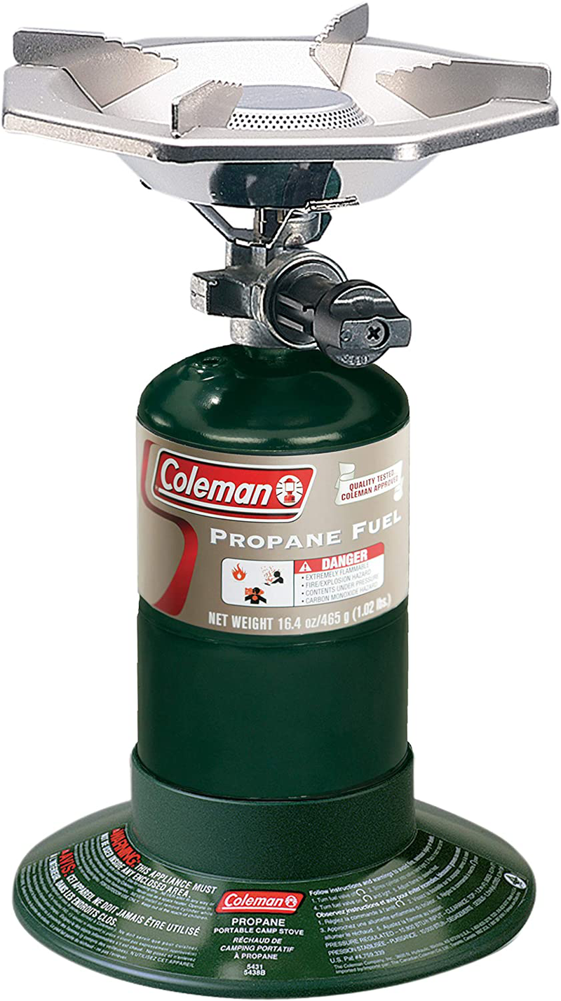 Coleman Gas Stove | Portable Bottletop Propane Camp Stove with Adjustable Burner Sporting Goods > Outdoor Recreation > Camping & Hiking > Tent Accessories Coleman   
