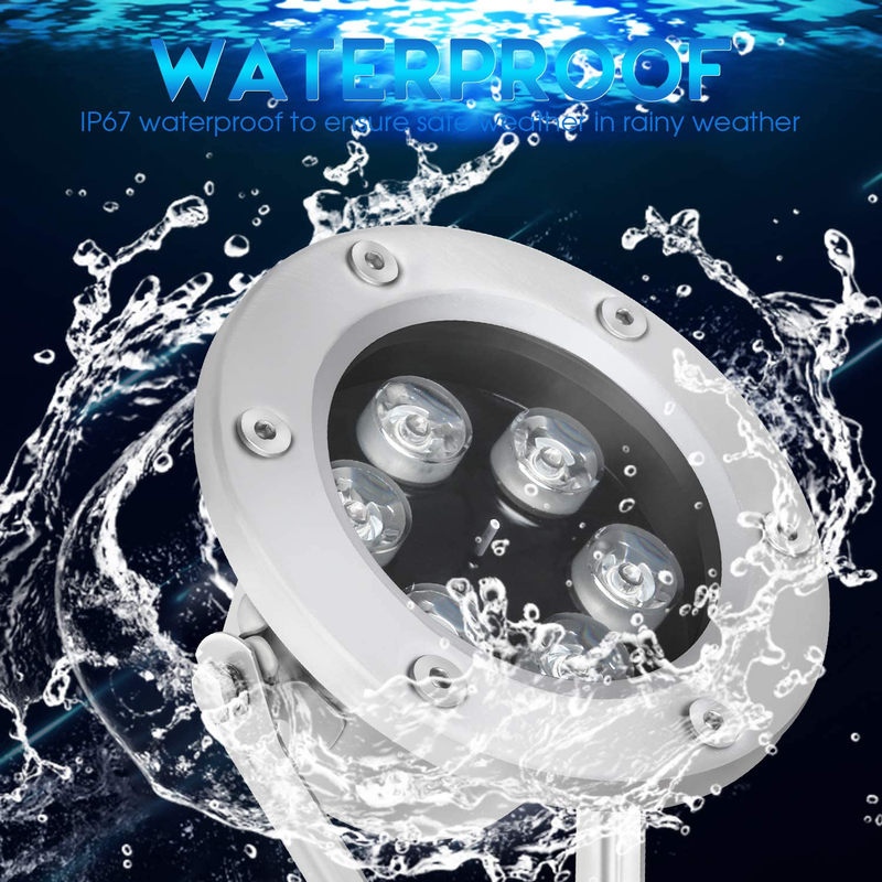 RSN LED Underwater Light 18W RGB Waterproof Grade IP68 LED Color Changing Spot Light Landscape Lighting Suitable for Swimming Pools, Fountains, Waterfalls, Aquariums, Fish Ponds, Party Christmas Etc Home & Garden > Pool & Spa > Pool & Spa Accessories RSN LED   