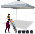 SUNNIMAX 10x10 Pop up Canopy Tent, Patio Instant Gazebo & Outdoor Sun Shelter with Waterproof Roof Wheeled Carrying Bag, Bonus 4 Weight Bags– (White) Home & Garden > Lawn & Garden > Outdoor Living > Outdoor Structures > Canopies & Gazebos SUNNIMAX SOTRE Gray  